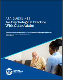 APA Guidelines For Psychological Practice With Older Adults